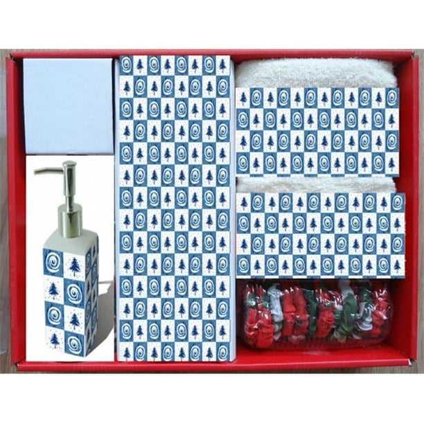 O Christmas Tree O Christmas Tree XFSC-SET/OC Carnation Home Fashions 16-Piece Bath Set O Christmas Tree O Christmas Tree XFSC-SET/OC Carnation Home Fashions 16-Piece Bath Set